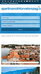 Mobile Screenshot of apartmanokhorvatorszag.com